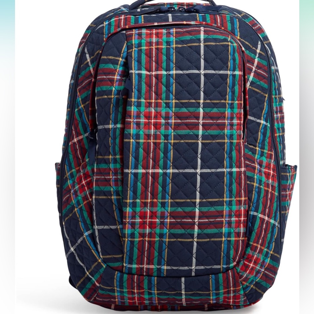 Vera Bradley Large Travel Backpack, Tartan Plaid